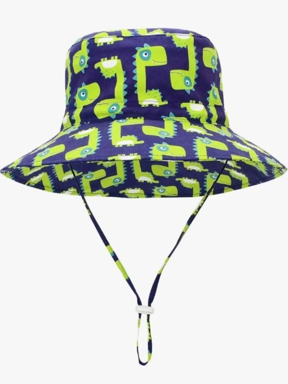 Dinosaur Baby Sun Hat, Outdoor Beach Swim Bucket Hat, Adjustable Wide Brim 1-2T